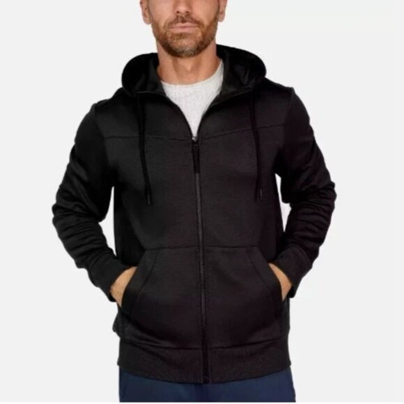 NEW Spyder Active Men's M Black Zip-Up Hoodie Sweatshirts - Picture 1 of 9